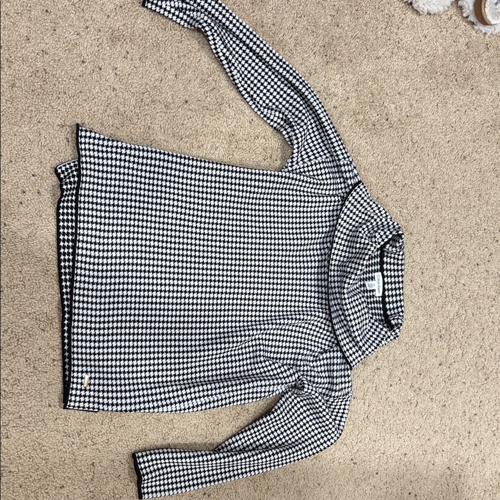Calvin Klein Monochrome Houndstooth Top